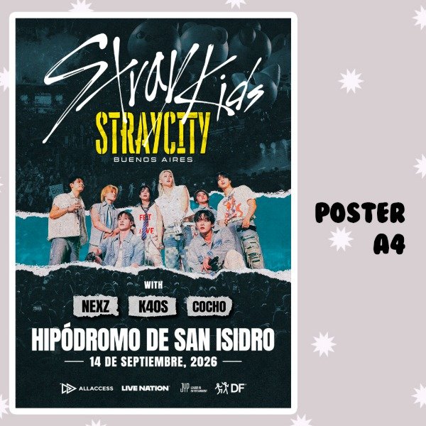 Producto - STRAY KIDS EN ARGENTINA POSTER A4