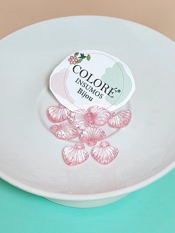Producto - Dije Corazón Transparente (Precio Por unidad)