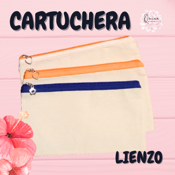 Producto - 50 CARTUCHERAS DE LIENZO PESADO LISAS - 1
