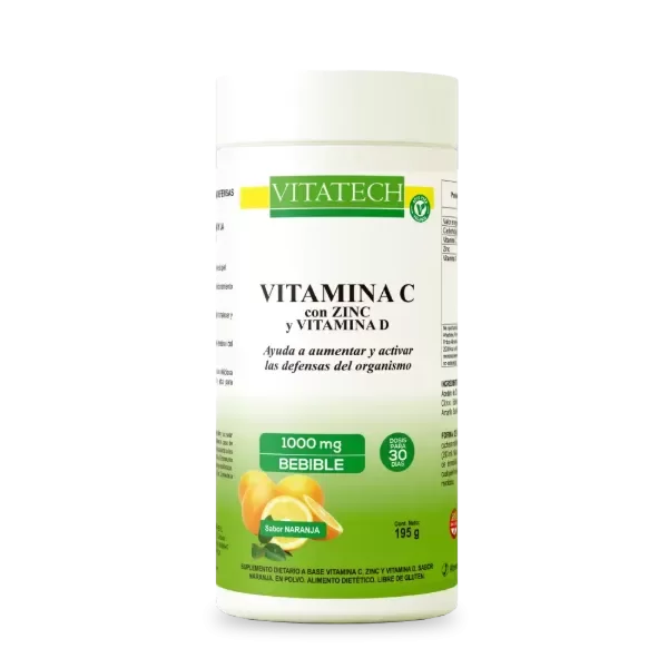 Producto - VITATECH - VITAMINA C + ZINC +VITAMINA D 195GR