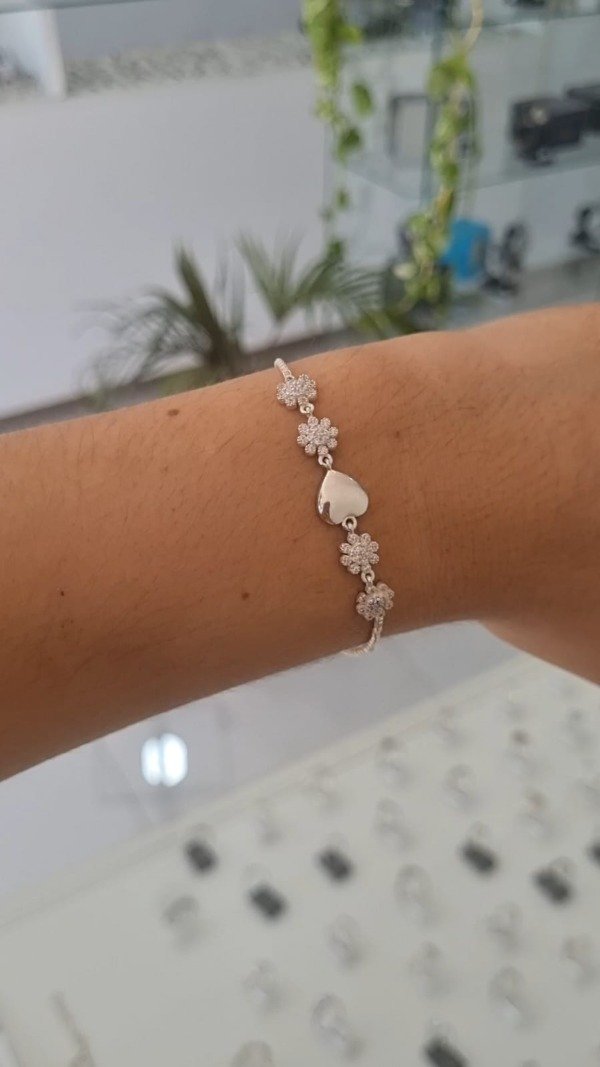 Producto - Pulsera Flores y Corazón - 0