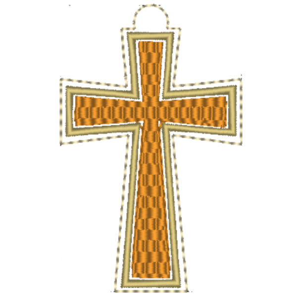 Producto - Matriz de Bordado - Souvenir ITH - Cruz Mosaico - 2