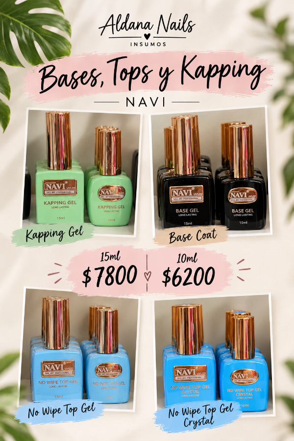 Producto - Top (gel o crystal) / Base/ Kapping NAVI 10ml