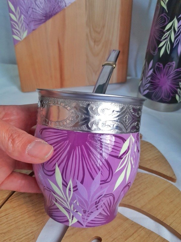 Producto - Mate Marilin lila Imperial con virola EN STOCK