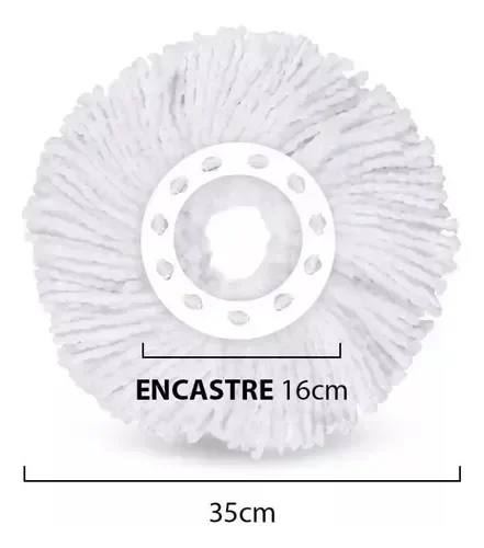 Producto - Repuesto Paño Mopa Microfibra Redonda Vonne