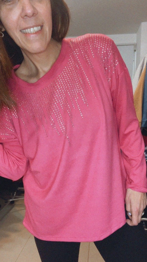 Producto - Sweaters Lanilla Suavizada con Brillos - Fucsia  XL Amplio - 18.000 PROMO TRANSF