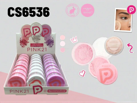 Producto - POLVO TRASLÚCIDO CON ESPONJA -PINK 21