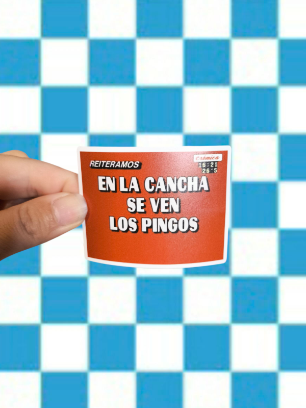 Producto - Stickers vinilo En la cancha se ven los pingos