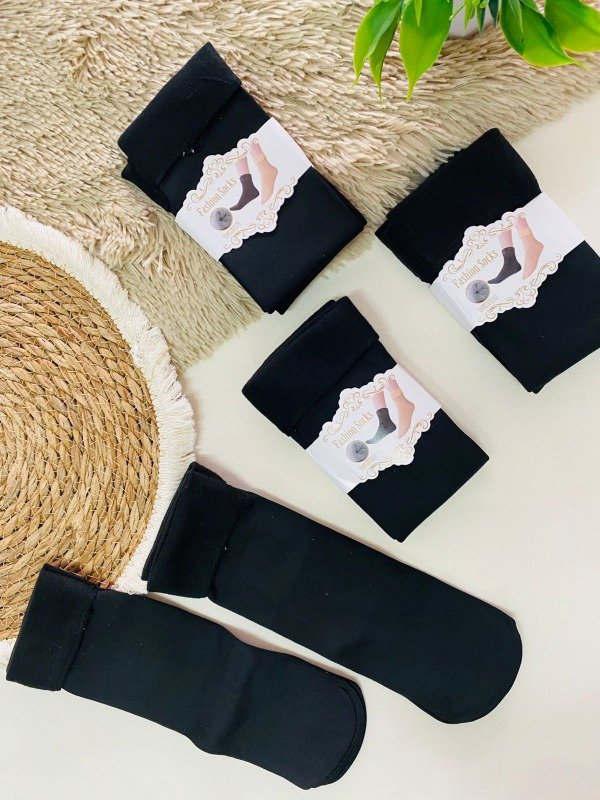 Producto - Medias 3/4 piel - TODO NEGRO