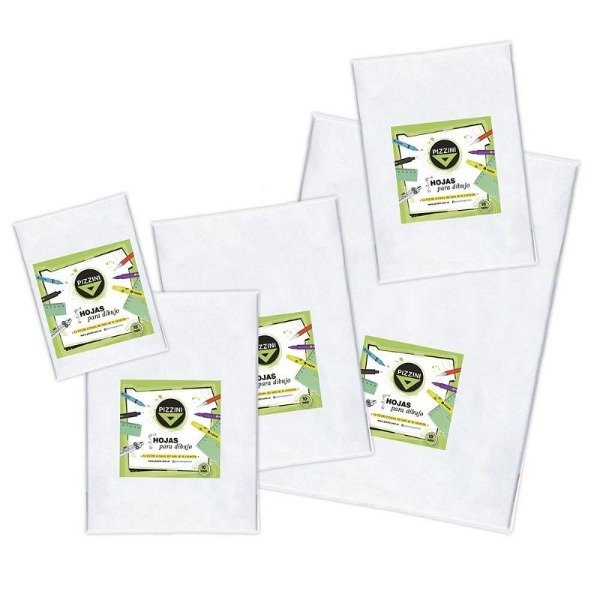 Producto - PAPEL P/DIBUJO PIZZINI A4 106GR 10HJS