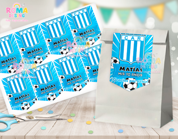 Producto - Etiquetas bolsita Racing