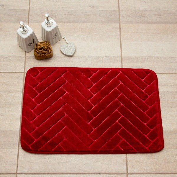 Producto - Alfombra Memory Foam Bordó