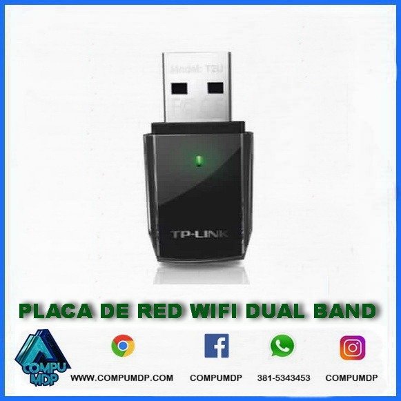 Producto - PLACA DE RED WIFI TP-LINK ARCHER T2U DUAL BAND