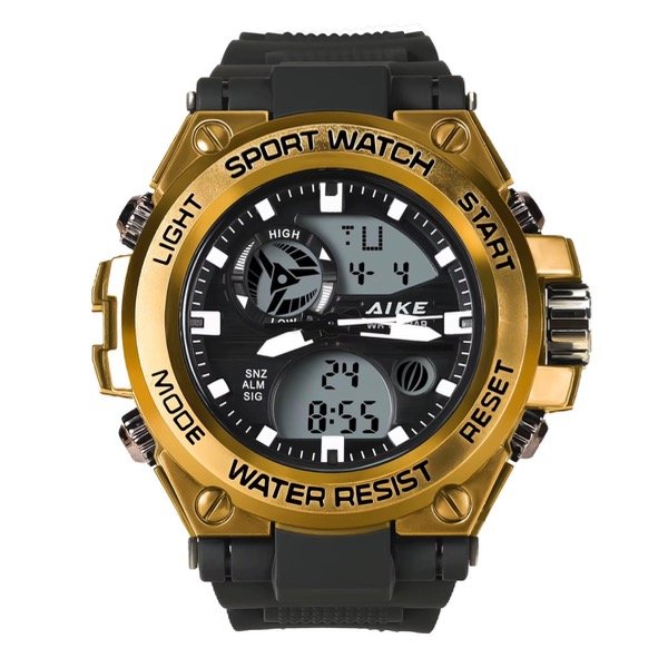 Producto - Reloj AIKE Tactico Doble Maquina Gold