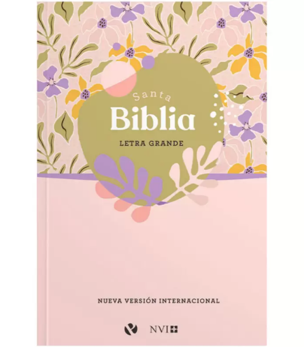 Producto - BIBLIA LETRA GRANDE NVI 2022 TAPA RÚSTICA ROSA