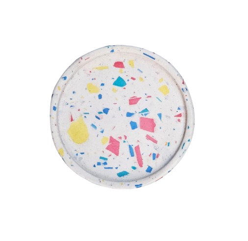 Producto - Posavaso - mini bandeja circular con borde (resina) - A PEDIDO