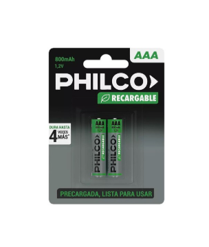 Producto - Pila AAA 800mah Philco X2