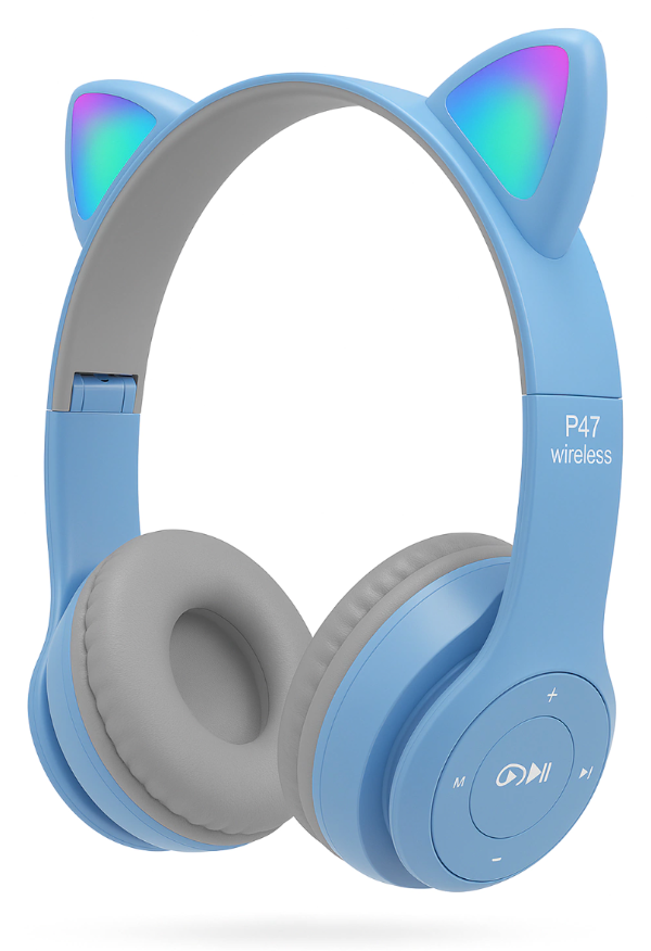 Producto - Auriculares Con Orejas Led Rgb Headphone Inalambricos
