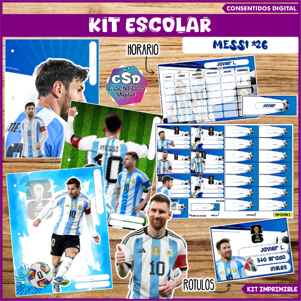 Producto - KIT ESCOLAR MESSI 26