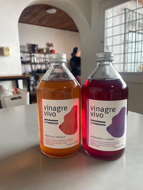 Producto - VINAGRE DE FRUTILLAS E HIBUSCUS / ARANDANOS Y LAVANDA
