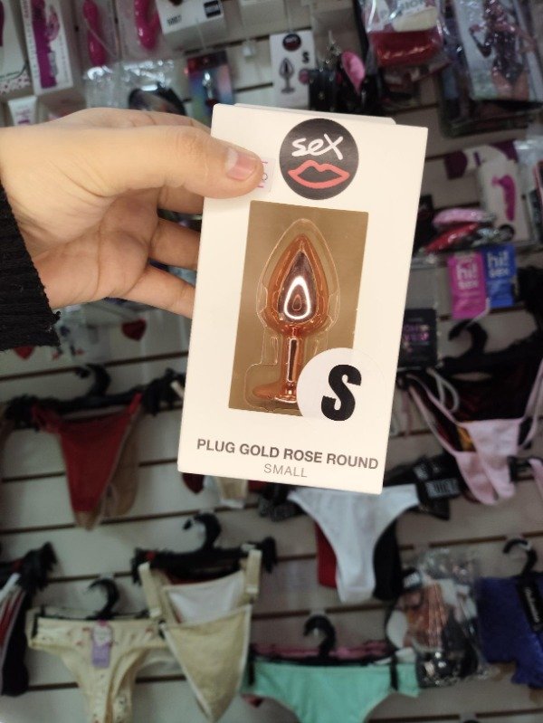 Producto - plug talle S rose gold - 0