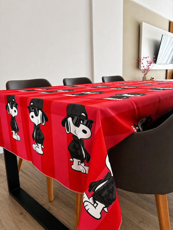 Producto - Mantel Tela Snoopy Gafas Rojo