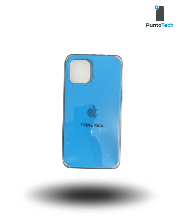 Producto - Silicon case iPhone 12 Pro Max celeste