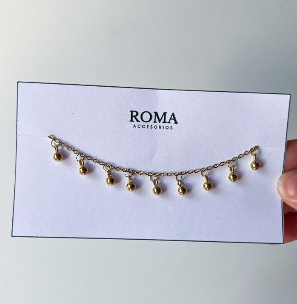 Producto - PULSERA DORADA BOLITAS