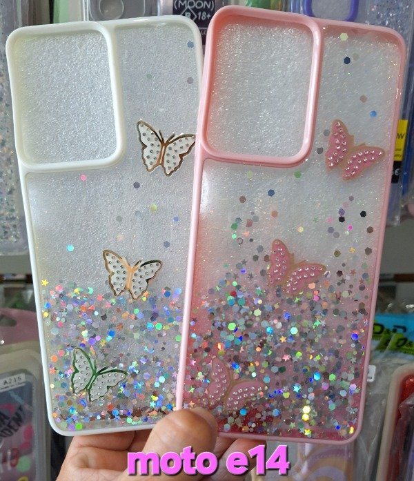 Producto - Fundas mariposas. Moto e14