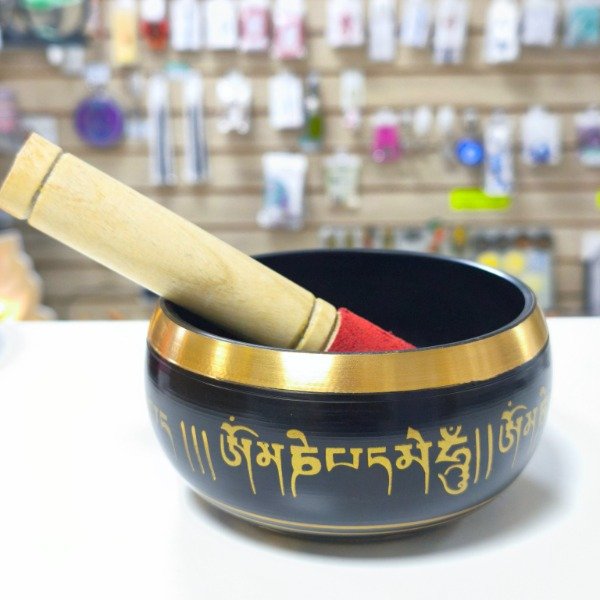 Producto - Cuenco Tibetano 7 metales Negro 13,5 cm