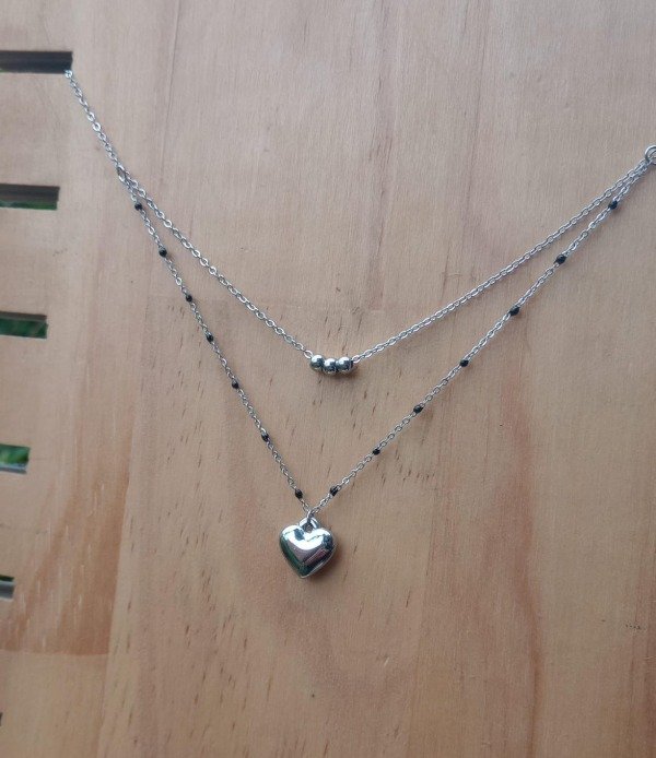 Producto - Collar Doble con Corazón - 0