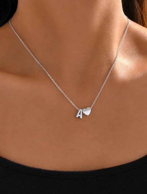 Producto - Collar Inicial (A) A.Q.