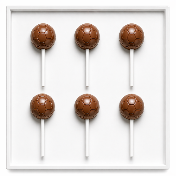 Producto - PLACA CHOCOLATE PLASTICA CHUPETIN PELOTAS X6 1893
