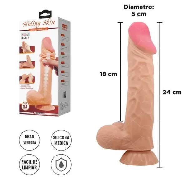 Producto - PRETTY DILDO PELLIZCABLE 24 X 5 cm