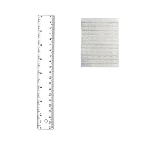 Producto - REGLA 20CM TRANSPARENTE EN BOLSA X12 UNIDADES