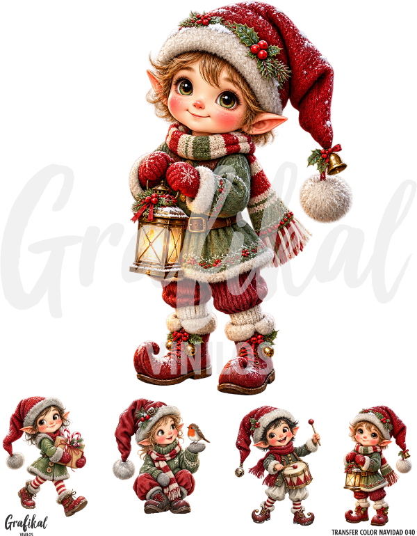 Producto - Transfer Color Navidad 040