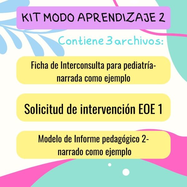 Producto - Kit Modo Aprendizaje 2