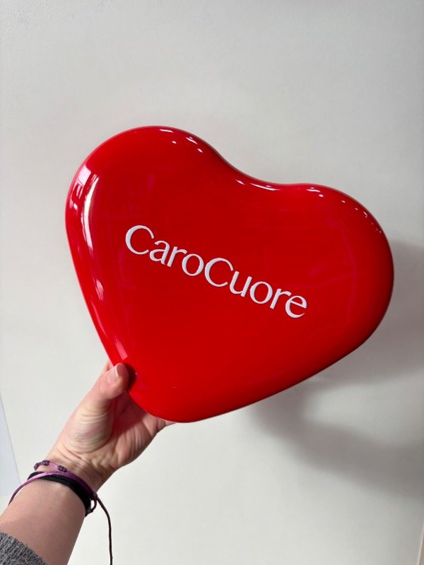 Producto - Set Lata Corazón Caro Cuore rojo