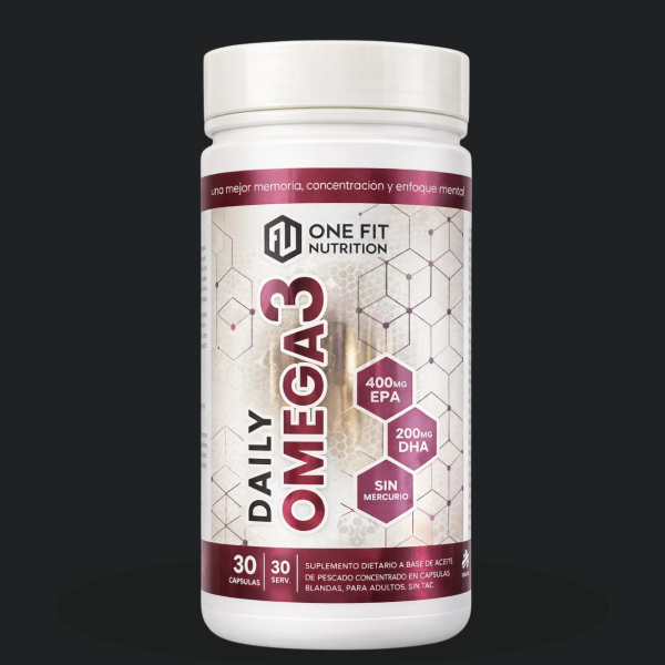 Producto - Daily Omega 3 One Fit 30 Capsulas Aceite De Pescado Sin Sabor