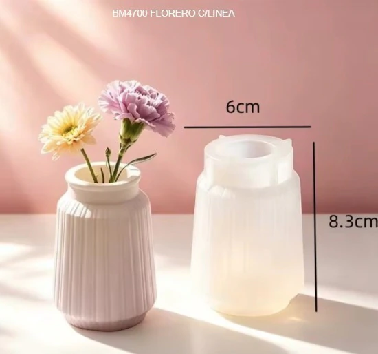 Producto - Molde de florero rayado chico