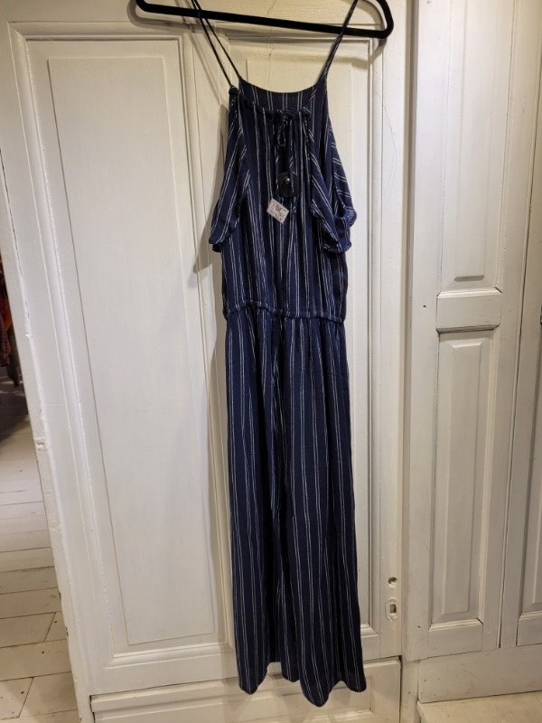 Producto - Mono AEROPOSTALE lino azul con rayas blancas Talle M/L - PRECIO: 72X - 2