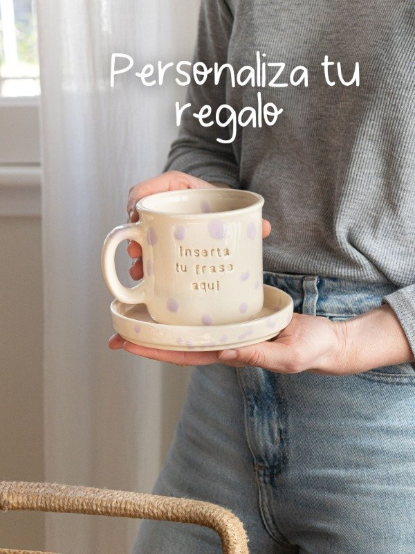 Producto - Tazona personalizada + Plato - ELEGI TU FRASE - LEER DESCRIPCION