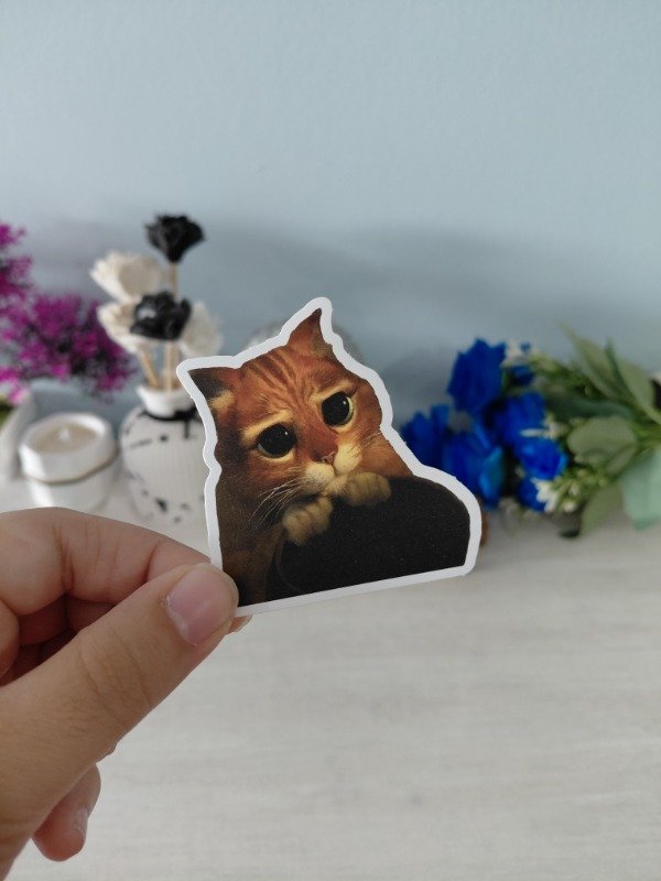 Producto - Stickers - Colección "Memes/Random" 0283 - Gato con botas
