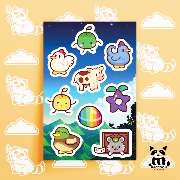 Producto - Plancha de Stickers Stardew Valley