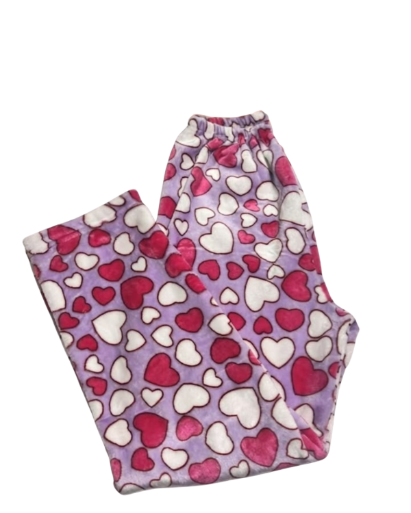 Producto - Pant Polar Soft Corazones Lila