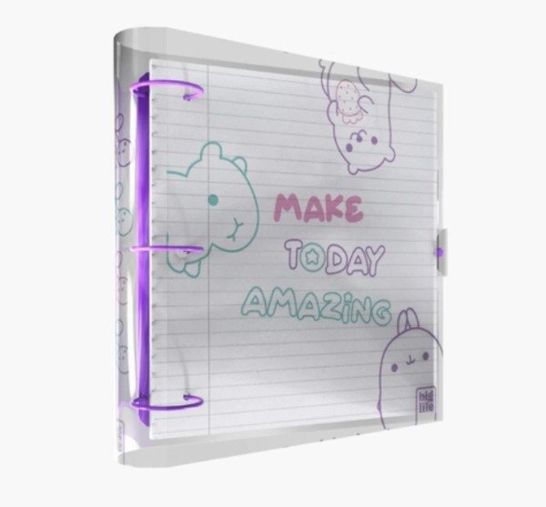 Producto - CARPETA ESCOLAR CUTE TRANSPARENTECON GANCHO BIG LIFE