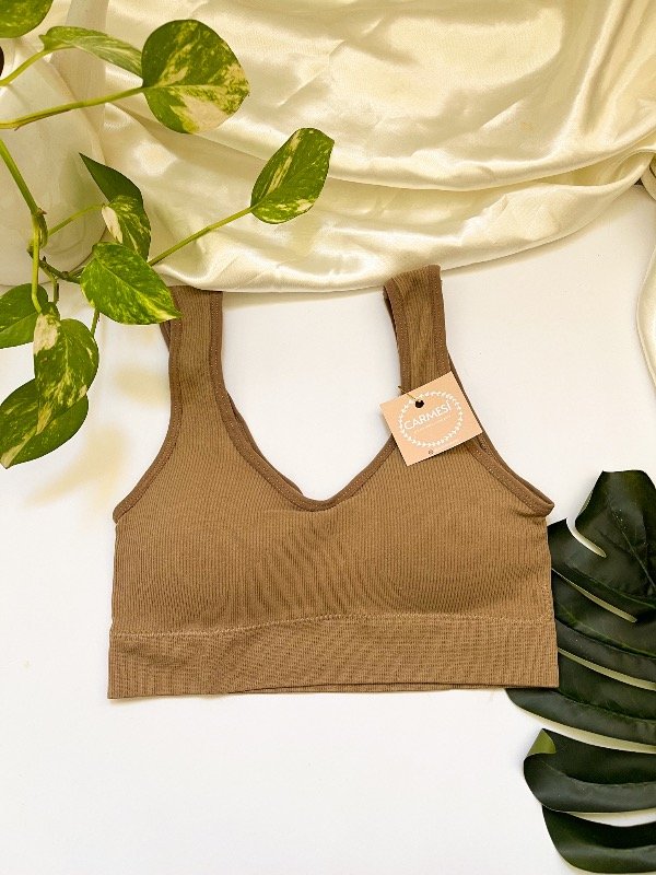 Producto - Corpiño deportivo MARRÓN Talle M/L y XL/XXL