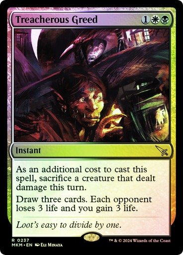 Producto - Treacherous Greed (Foil)
