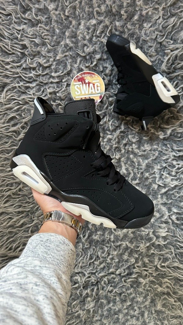Producto - JORDAN RETRO 6 BLACK SILVER