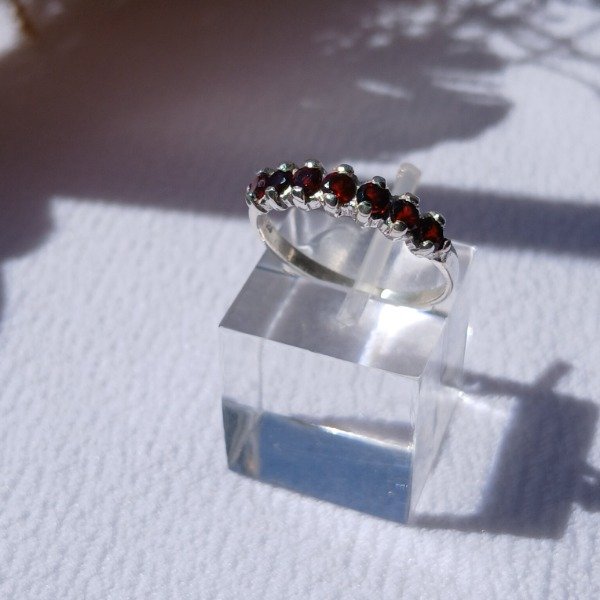 Producto - Anillo plata 925 Granate n17 - 3